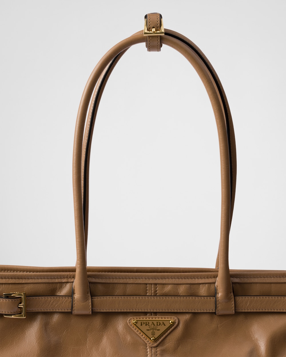 Prada Bonnie Extra Large Leather Handbag - Image 3